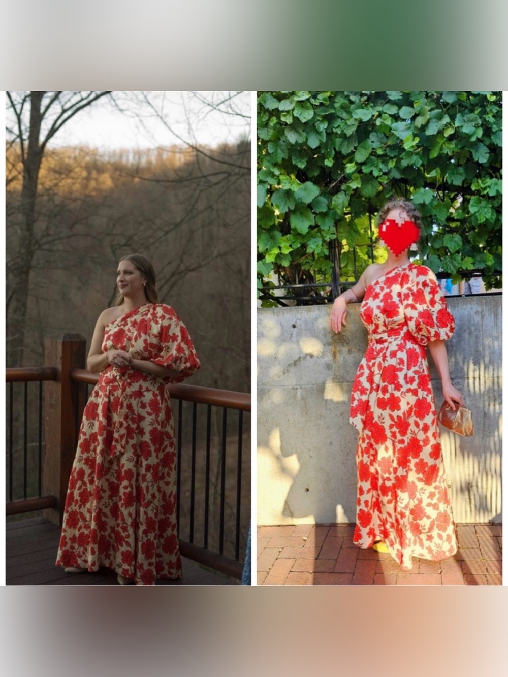 Hansen & Gretel Carmen Maxi Dress Wild Flower Floral One Shoulder Medium - Picture 2 of 9